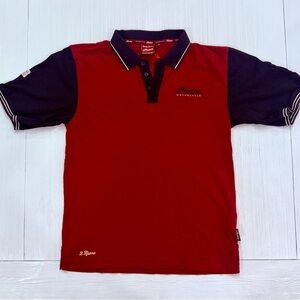 Indian Motorcycle Red and Black Polo Shirt
